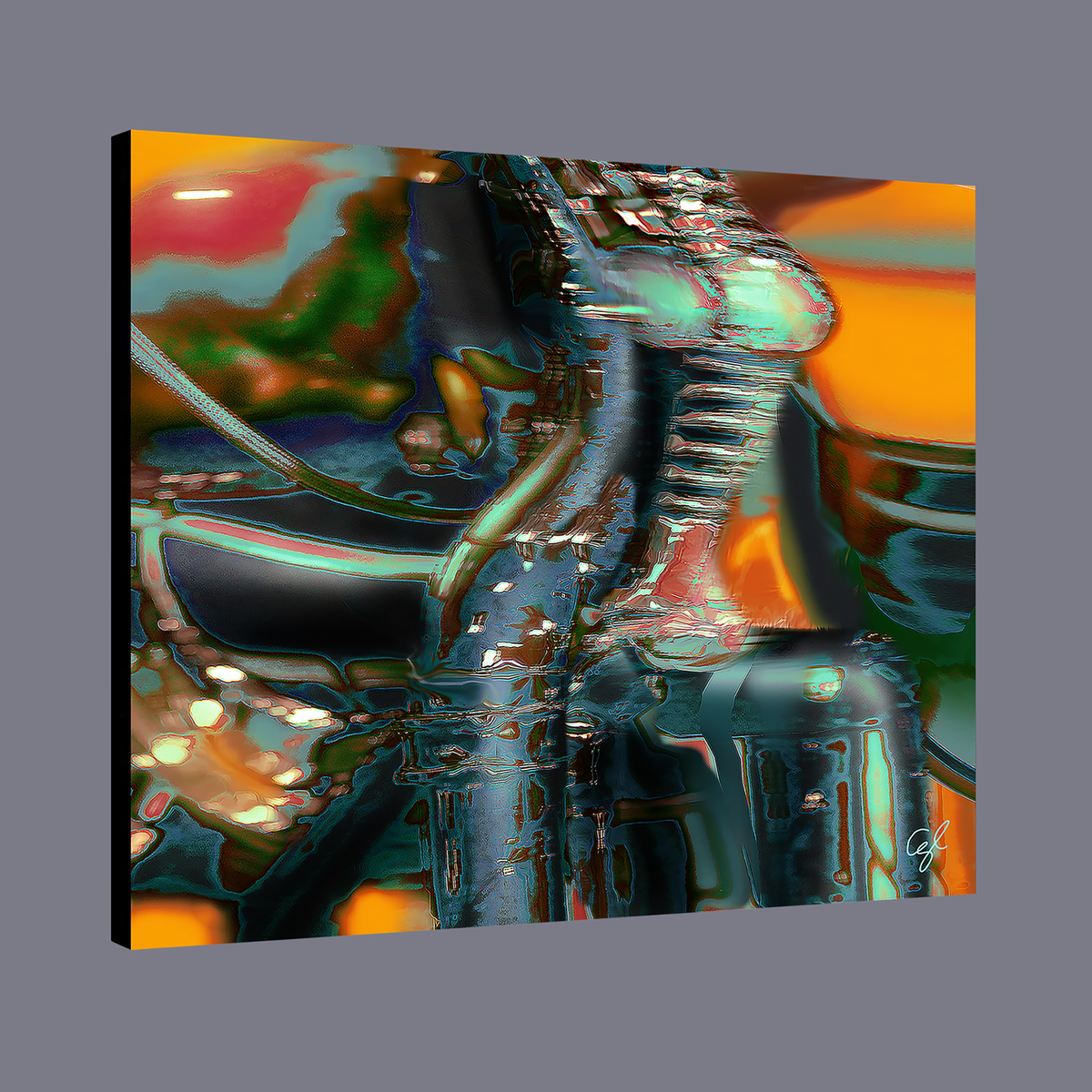 BeautDoozy Wall Art BIKE ME Giclée from The Erotic Series -  Wrapped canvas with gallery sides
