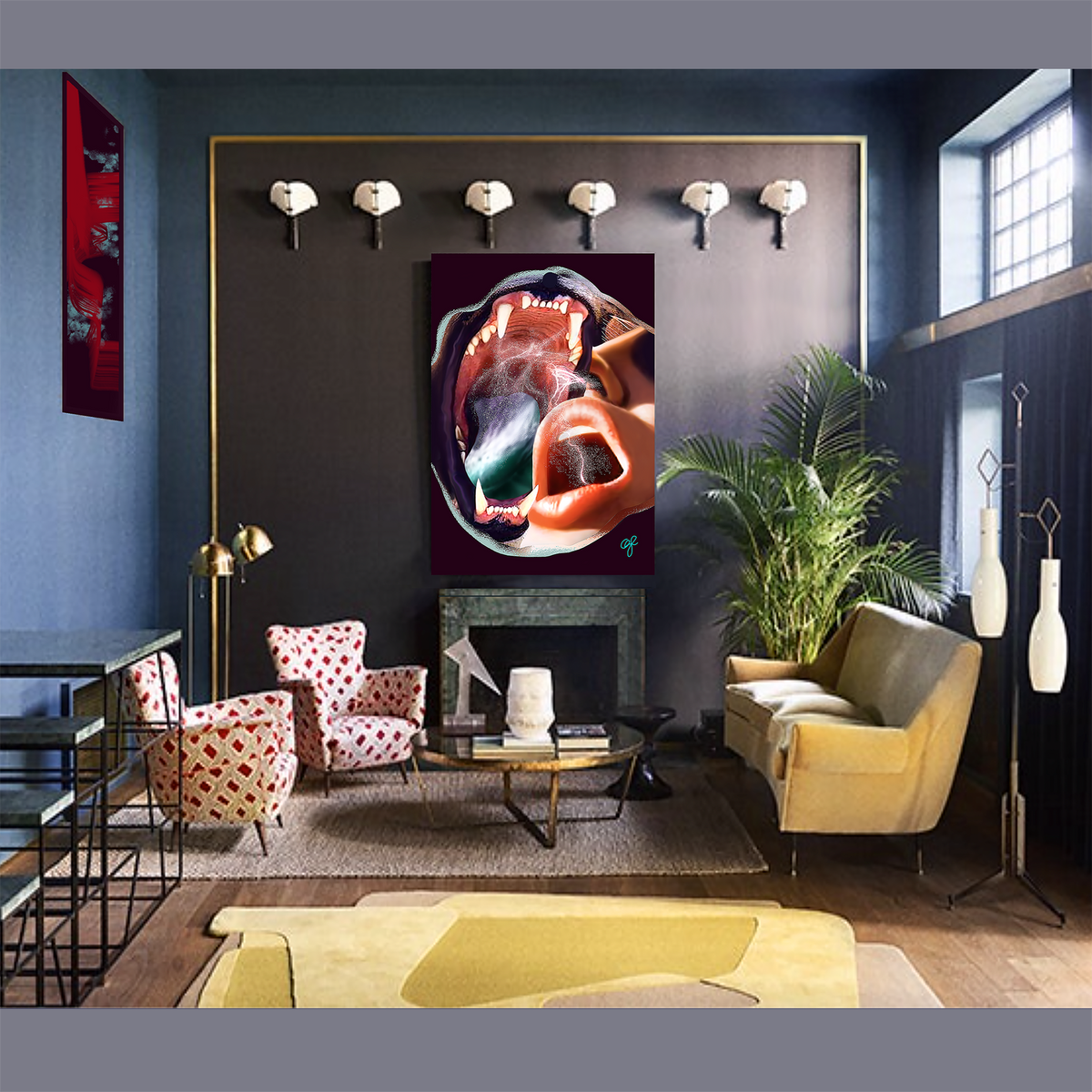 BeautDoozy Wall Art Ô Giclée from The Erotic Series - Salon setting