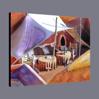 BeautDoozy Wall Art PUSSY TENT Giclée from The Erotic Series - Wrapped canvas with gallery sides