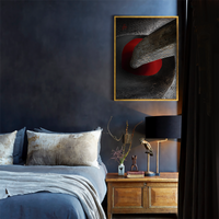 BeautDoozy Wall Art THE RED DOOR Giclée from the Erotic Series - Bedroom setting