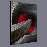 BeautDoozy Wall Art THE RED DOOR Giclée from the Erotic Series - Wrapped canvas with gallery sides