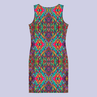 BeautDoozy ANTARES Bodycon  Tunic Pat - Flat Back view