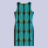 BeautDoozy CLEAN FRESH WATER Bodycon Tunic  Beatrix - Flat Back view