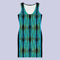 BeautDoozy CLEAN FRESH WATER Bodycon Tunic  Beatrix - Flat Front view