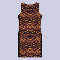 BeautDoozy DESTINY Bodycon Black Shells - Flat back view