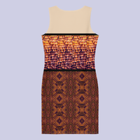 BeautDoozy DESTINY Bodycon Champagne Illusion - Flat Back view