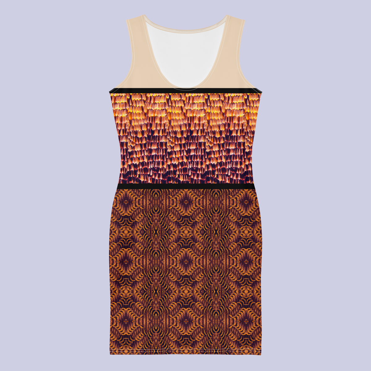 BeautDoozy DESTINY Bodycon Champagne Illusion - Flat Front view