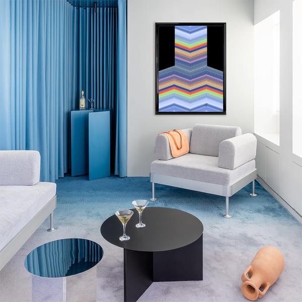 BeautDoozy Wall Art HE Giclée from The Identity Series - Living room setting