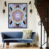 BeautDoozy Wall Art TRYNARY V Giclée from the Identity Series - Foyer setting