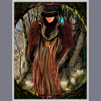 BeautDoozy Wall Art DANCING IN THE WOODS Giclée from The Inner Series