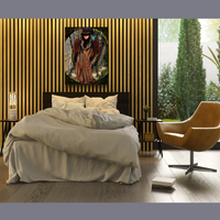 BeautDoozy Wall Art DANCING IN THE WOODS Giclée from The Inner Series - Bedroom setting