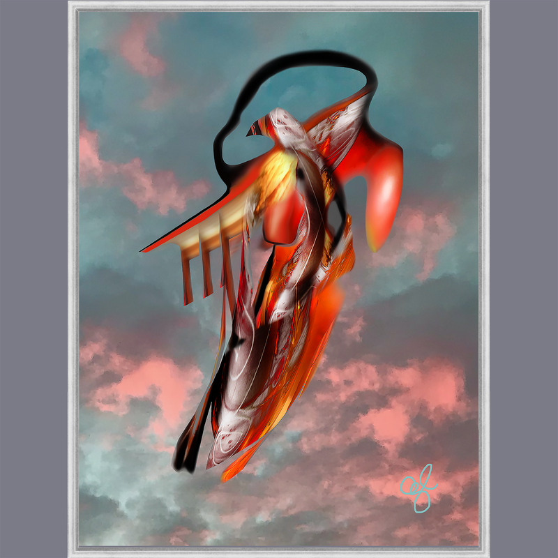 BeautDoozy Wall Art SOUL IN FLIGHT Giclée from the Inner Series