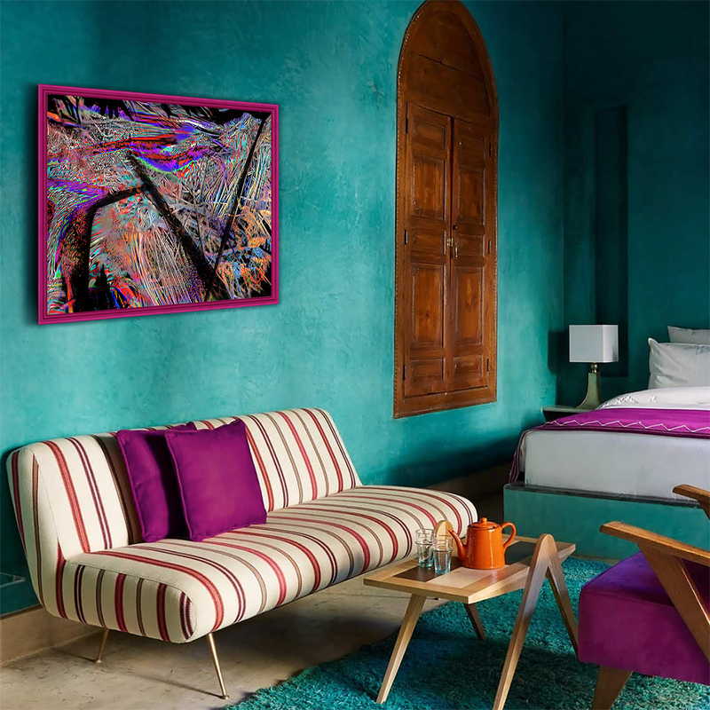 BeautDoozy Wall Art STRUGGLE Giclée from the Inner Series - Bedroom setting