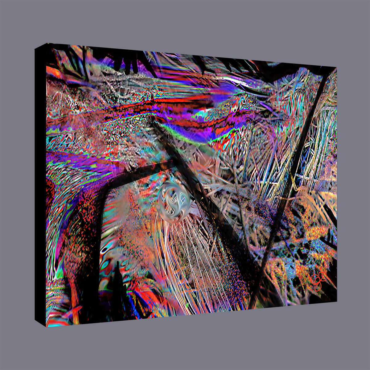 BeautDoozy Wall Art STRUGGLE Giclée from the Inner Series - Wrapped canvas with gallery sides
