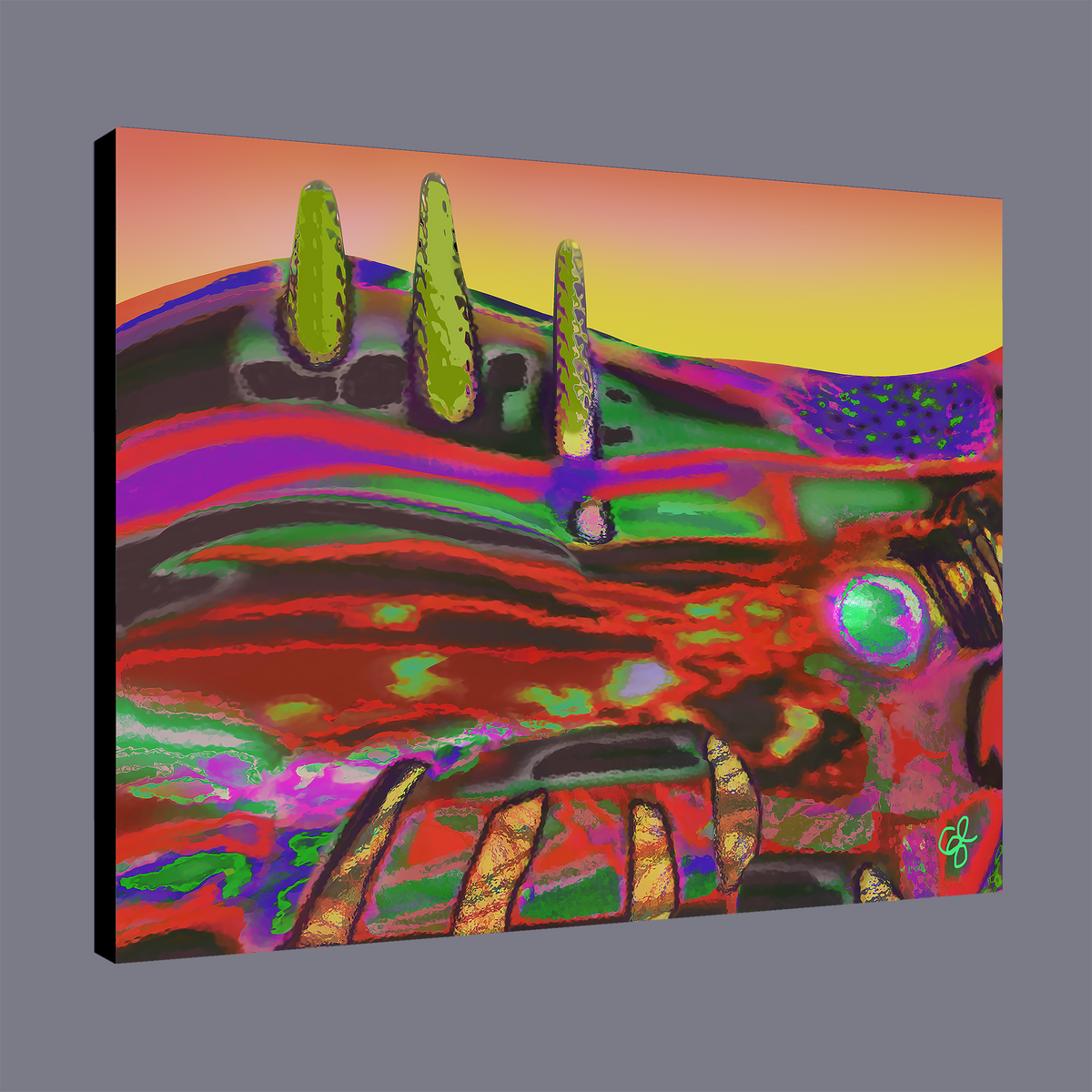 BeautDoozy Wall Art DANISH SPRING AT NOON Giclée from The Nature Series - Wrapped canvas with gallery sides