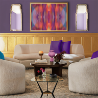 BeautDoozy Wall Art PACIFIC SUNSET Giclée from The Nature Series - Living room setting