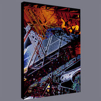 BeautDoozy Wall Art EIFFEL TOWER Giclée from The Places Series - Wrapped canvas with gallery sides