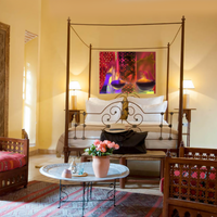 BeautDoozy Wall Art ESSAOUIRA Giclée from The Places Series - Bedroom setting