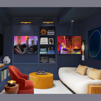 BeautDoozy Wall Art MARBELLA Giclée from The Places Series - Entertainment room setting