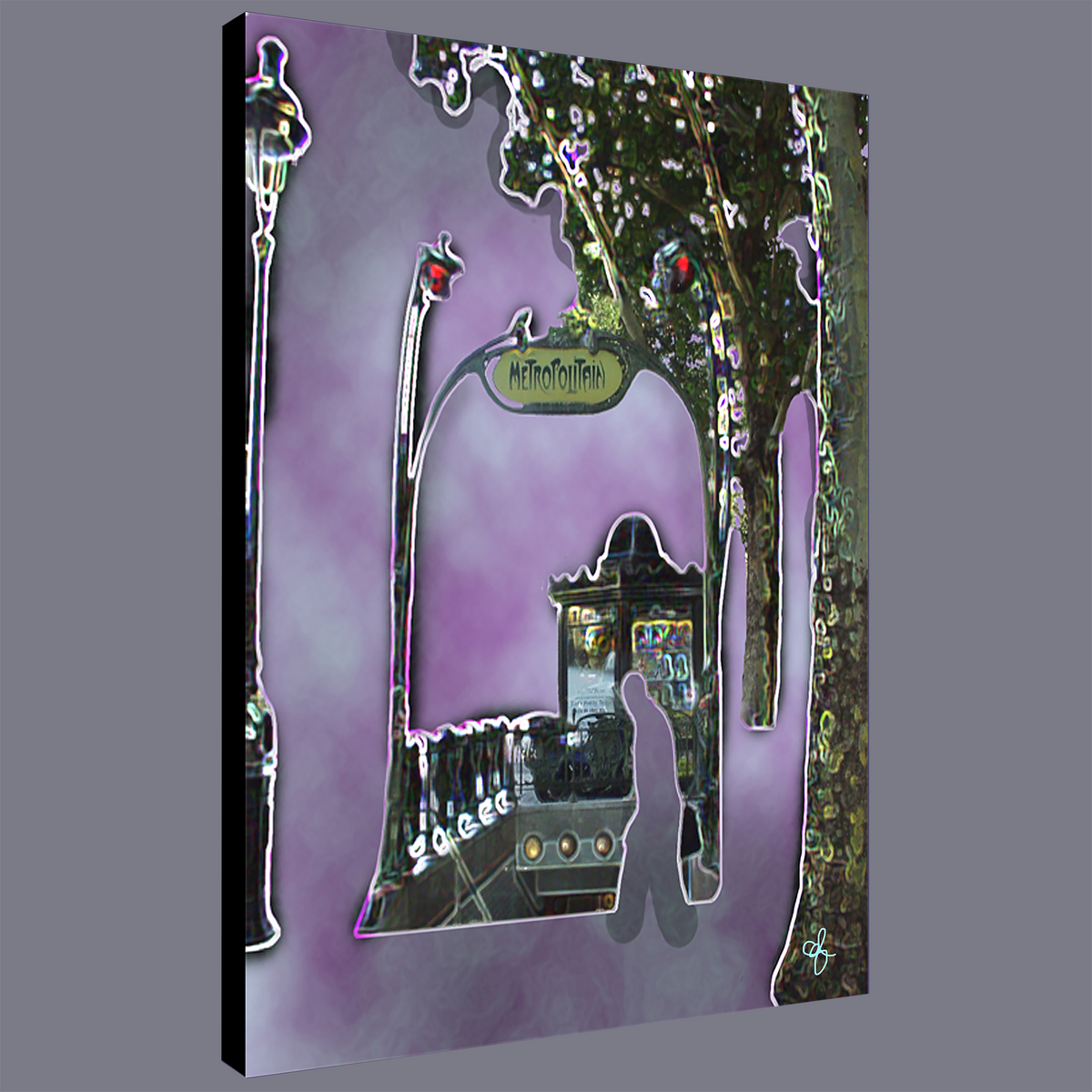 BeautDoozy Wall Art SAINT MICHEL Giclée  from The Places Series - Wrapped canvas with gallery sides