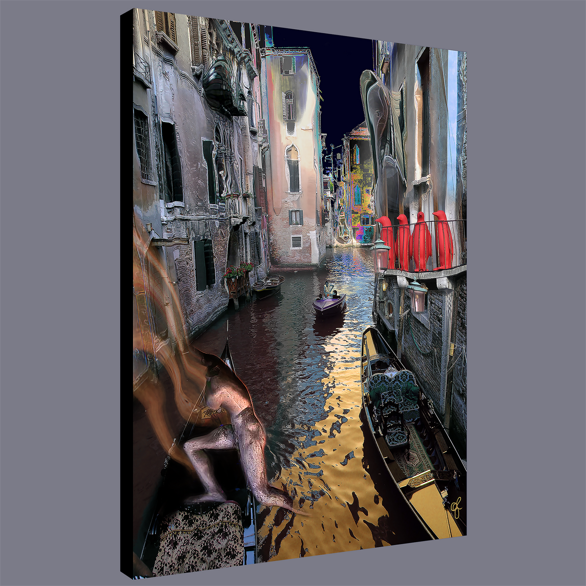 BeautDoozy Wall Art VENICE BIENNALE Giclée from the Places Series - Wrapped canvas with gallery sides
