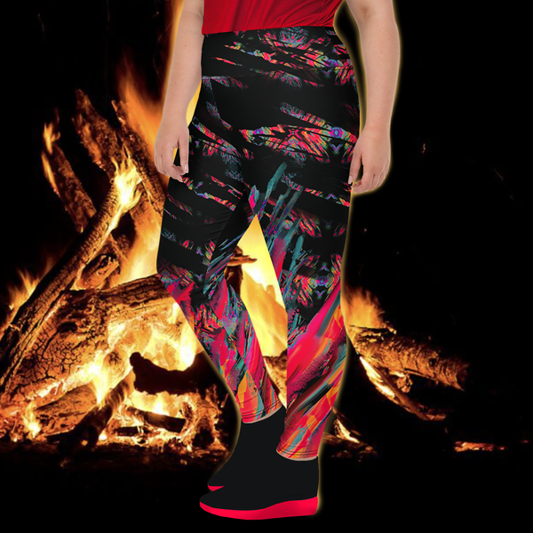 BeautDoozy RISE FROM THE ASHES Leggings Curves- Left view
